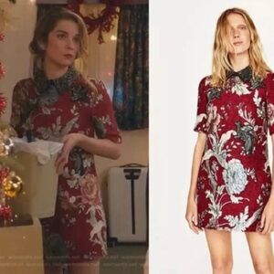 Zara Jacquard Patch Dress ASO Alexis Rose Schitt's Creek Size XS